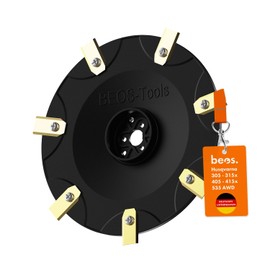 BEOS® Premium Robotic Lawnmower Tuning - Blade Plate for 7 x Blades - Fibreglass Reinforced Blade Disc - Diameter 197 mm - Turntable Compatible with Husqvarna Automower 305 | 310 | 315x | 405 | 415x |