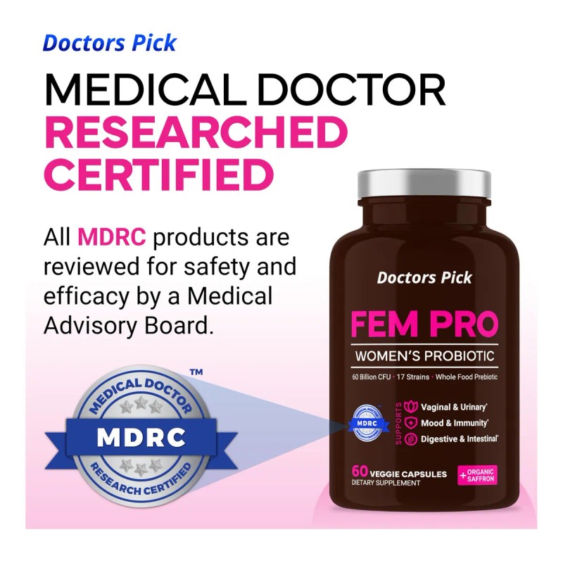 Doctors Pick Fem Pro Probiticos Mujer 60 Cpsulas Veganas