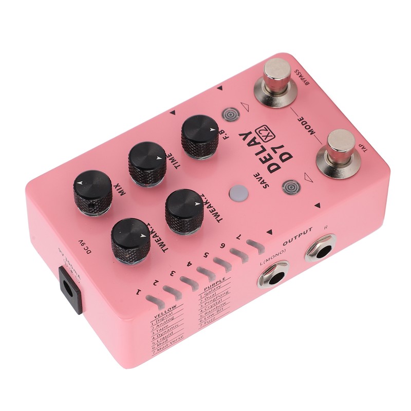 Stereo Delay Effect Electric Guitar Single Effector Support Storage with