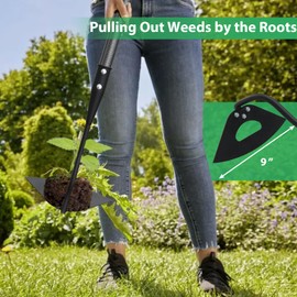 Garden Hoe for Weeding Hoe Garden Tool Long Handle 56”, Heavy Duty Hand Hoe for Digging,Cutting and Loosing Soil