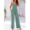 KIRUNDO Womens Jumpsuit 2024 Summer Casual Loose One Piece Overalls