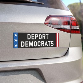 Deport Democrats Sticker Funny Anti Woke Liberal Progressive Stickers
