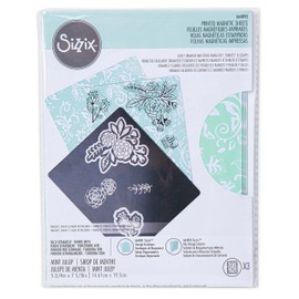 Sizzix Storage Printed Magnetic Sheets 5 3/4" x 7 5/8" Pack of 3, 664893, Multicoloured