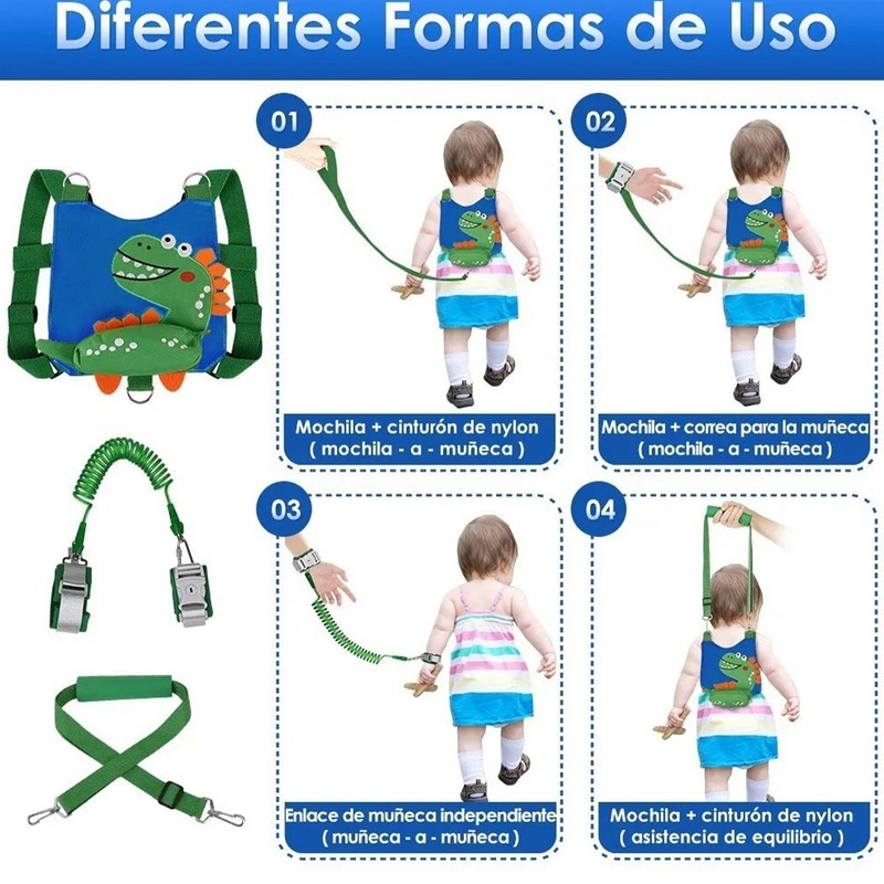 Assistant Strap Belt Cute Dinosaur Safety Toddler Traction Rope with