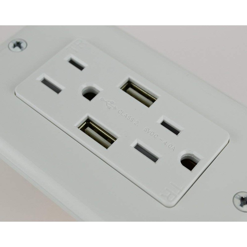 DATA COMM Electronics 48-0204-WH High-Speed Décor Duplex Receptacles Electrical Wall