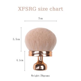 XFSRG Kabuki Make-Up Brush, Fluffy Powder Brush, Extra Large Body Make-Up Brush, Dense Synthetic Premium Brush Hairs for Durability, Super Gift Idea