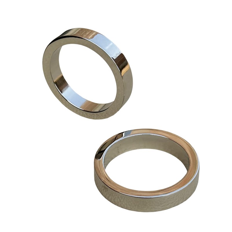 Living Ideas Solid Brass Silver Plated Round Paperweight Set of