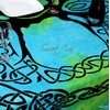 Sweet Us Celtic Print Tablecloth for Square Tables 72x72 Blue
