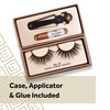 Eylure False Lashes, Luxe Cashmere No. 8 with Adhesive Included,