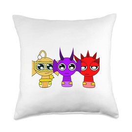 Baby Bailey Durple Raddy from Sprunky! | Funbot Jevin Simon Throw Pillow