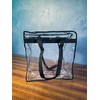 Vinylpac Clear Stadium Approved Bags 12x6x12 Transparent Tote, Zipper and