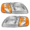 for 1997-2003 Ford Headlights Assembly Compatible with 1997-2003 F150/ 1998-1999