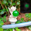 Garden Hose Guide Spike Stake Hose Roller Guide, Rustproof Coated