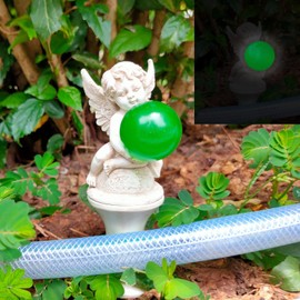 Garden Hose Guide Spike Stake Hose Roller Guide, Rustproof Coated Antique Metal Plant Saver Tools for Yard, Lawn Hose Roller Support (C Style)