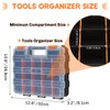 weyleity Small Parts Organizer | Storage Case Tools Box Organizer