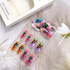 Butterfly Press on Nails Medium Square Colorful Smudge Gradient False