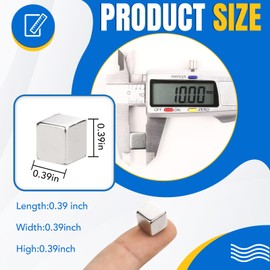 LOVIMAG Magnets for Fridge, 25Pcs Refrigerator Magnets, Whiteboard Magnets, Strong Magnets for Fridge, Crafts, Office, Classroom and DIY - 0.39x0.39x0.39inch