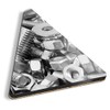 1 x Triangle Coaster - Stainless Steel Nuts & Bolts