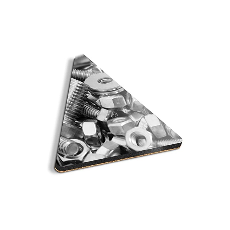 1 x Triangle Coaster - Stainless Steel Nuts & Bolts
