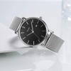 Burei Men’s Watches, Ultra Thin, Black, Minimalist Quartz with Date