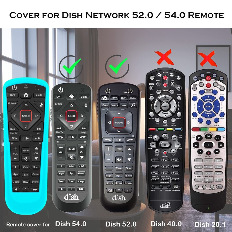 4 Pack Cover for Dish Network Remote, Case for Dish