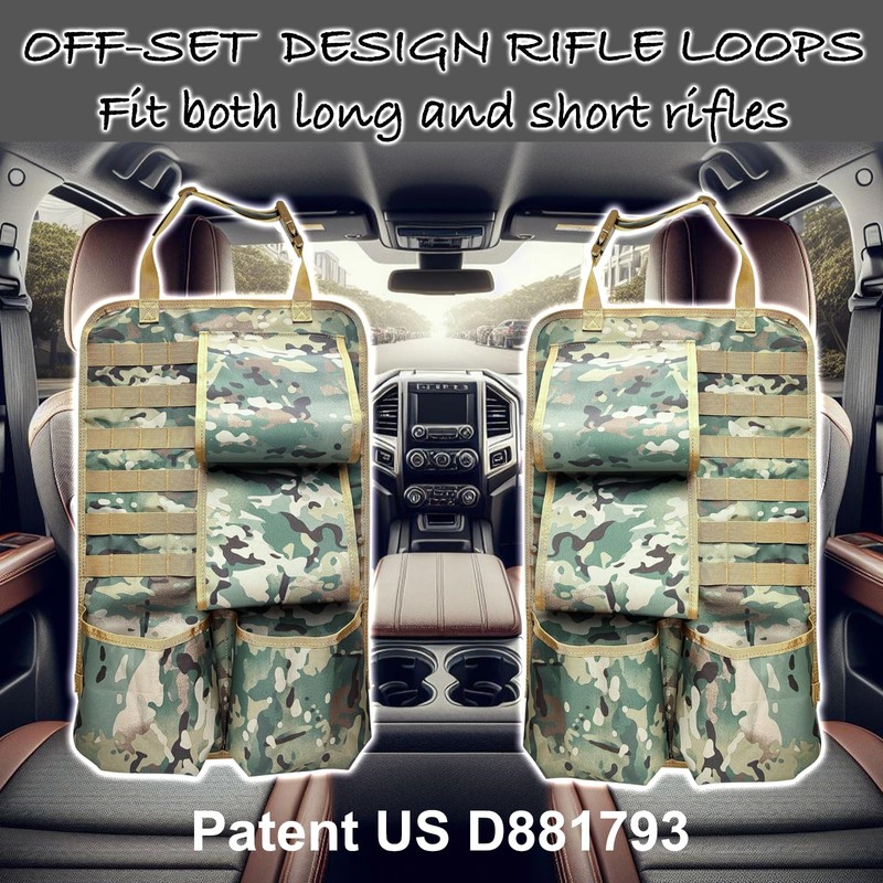 Truck Gun Racks Molle Seat Back Organizer for Vehicle Pickup