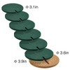 Drhob Flee 6-Piece Green Coaster Set with Flower Pot Shaped