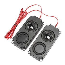 Passive Speaker, 8Ω, 5W, Mini Speaker Unit, Magnetic Speaker, Full Range Speaker, Wide Range Television Speaker, Universal DIY Double Diaphragm, 40mm Small Thin Design, 2pcs Speaker Unit