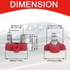 JIQI 2Pcs Bus Bar Terminal Block 1/4" Dual Stud Battery