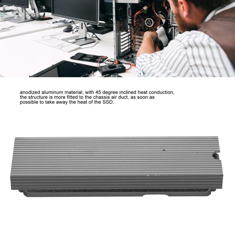 DAUZ Radiador SSD M.2 2280, Disipador Térmico SSD M.2 2280