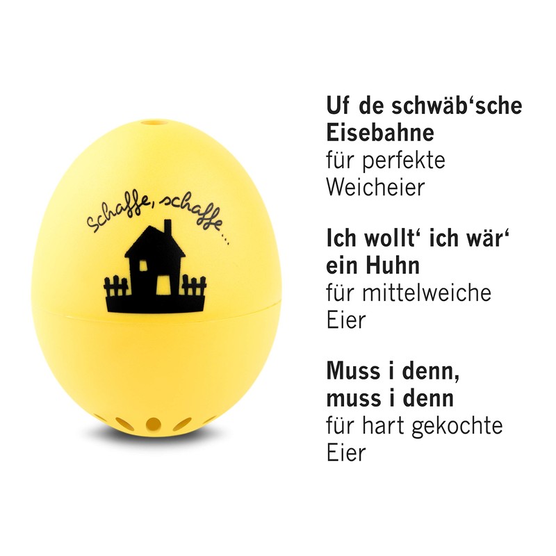 Schwaben PiepEi - Singende Eieruhr zum Mitkochen - Eierkocher für