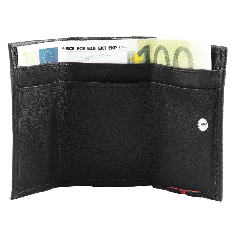 Excellanc 3000170 Unisex Mini Wallet Real Leather Landscape Format 9.5