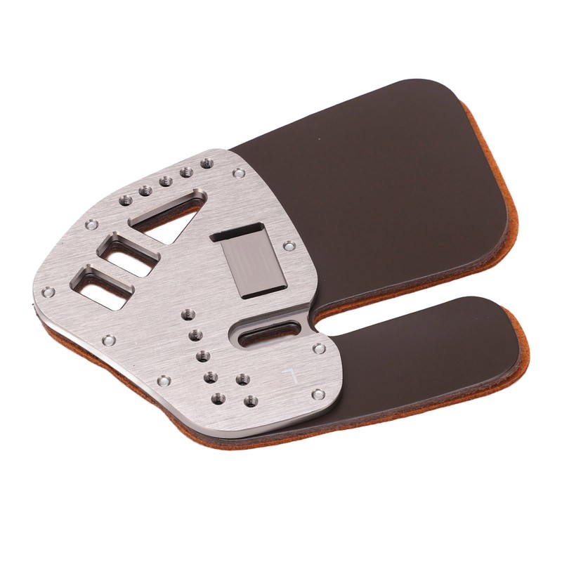Leather Archery Finger Tab Protect Guard Recurve Bow Protector Shooting