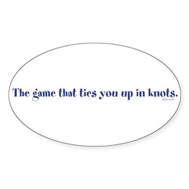 CafePress Twister The Game That Ties Yo Sticker (Oval 50 pk)