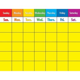 Carson Dellosa Colorful Calendar Chart (114095)