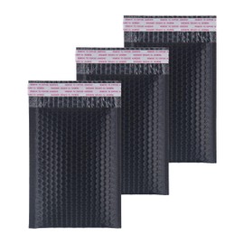 EJIEEP Poly Bubble Mailers 4x7", Self Seal Adhesive Flap 1.57", Black Padded Envelopes, 120 pcs per boxes