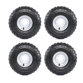 Unbranded 4 Pack 6" inch 3 Stud Wheels 145/70-6 Tire Rim ATV Quad Go Kart Taotao 110cc 125