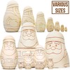 AEVVV Unfinished Christmas Nesting Dolls Blank Set 7 pcs -