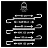 Master Lock 6-Pack Bungee Cords [2 x 60cm, 2 x