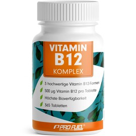 Vitamin B12 + folic acid tablets.
