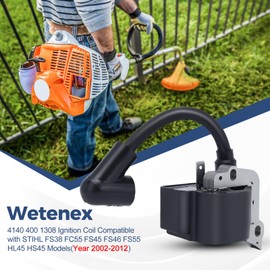 FS38 Ignition Coil for 4140 400 1308 STHIL FS55 FC55 FS45 HL45 HS45 KM55 MM55 FS46 Edger Brushcutter Replace 4140 400 1307