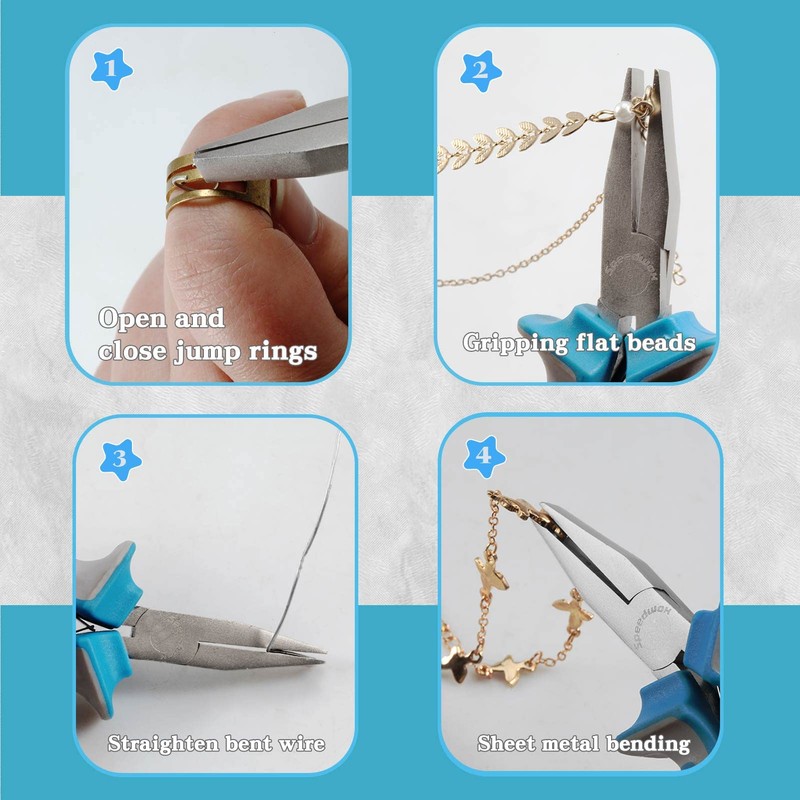 SPEEDWOX Flat Pliers Handmade Flat Pliers No Jagging Flat Pliers