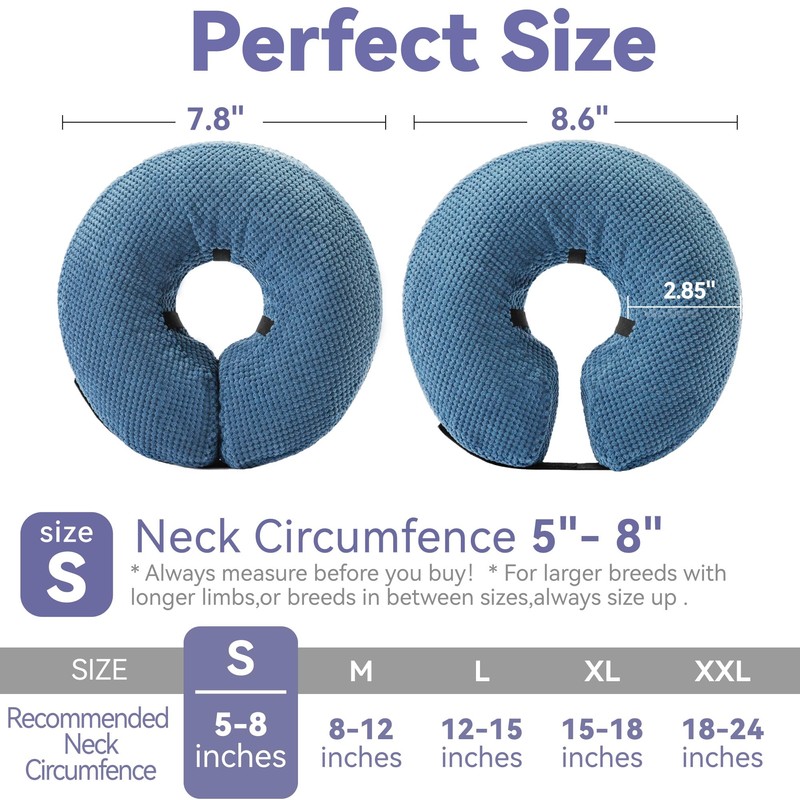 Loflaze Inflatable Dog Cone Collar - Dog Neck Donut Cone