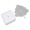 3D Metal Sheet Night Light Rotation Rechargeable Decoration 3D Night