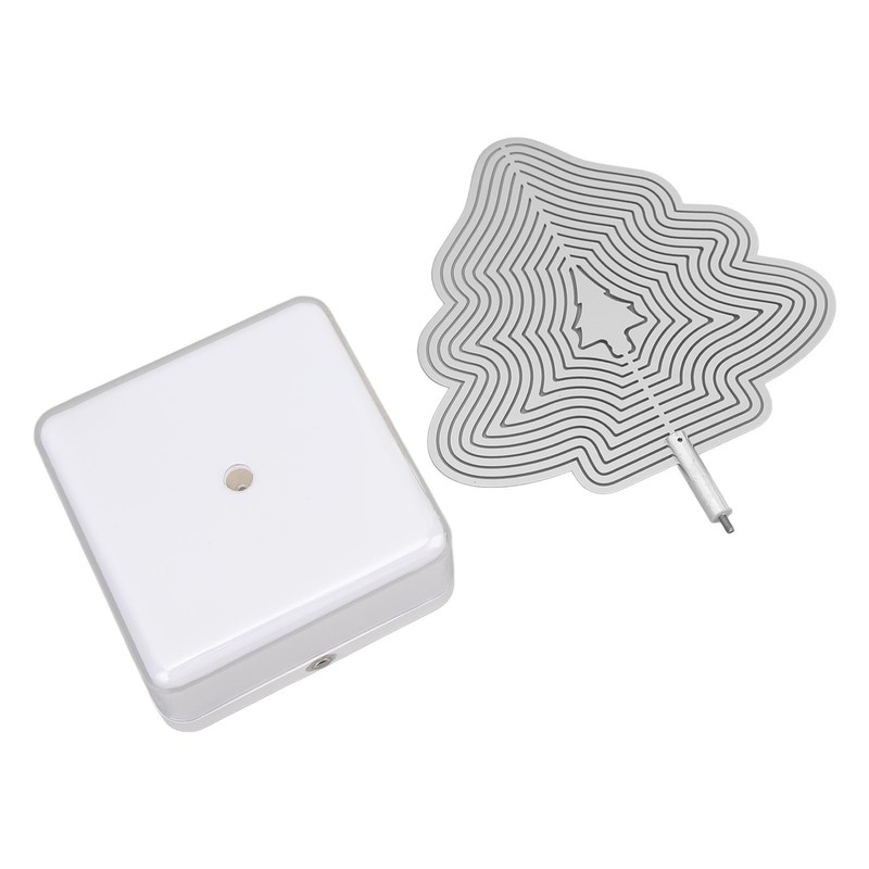 3D Metal Sheet Night Light Rotation Rechargeable Decoration 3D Night