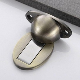 EAS Youngdal Hardware Quiet Home Magnetic Semicircle Door Stopper Brass 2ea