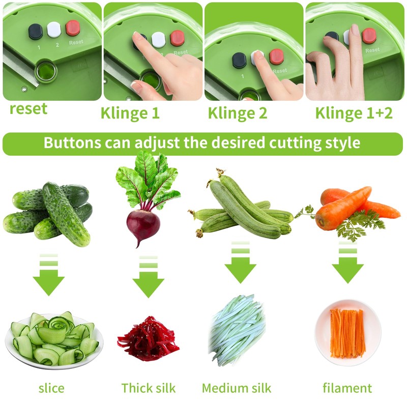 Lithyc Zucchini Pasta Spiral Cutter, Vegetable Spiral Cutter, 4 in