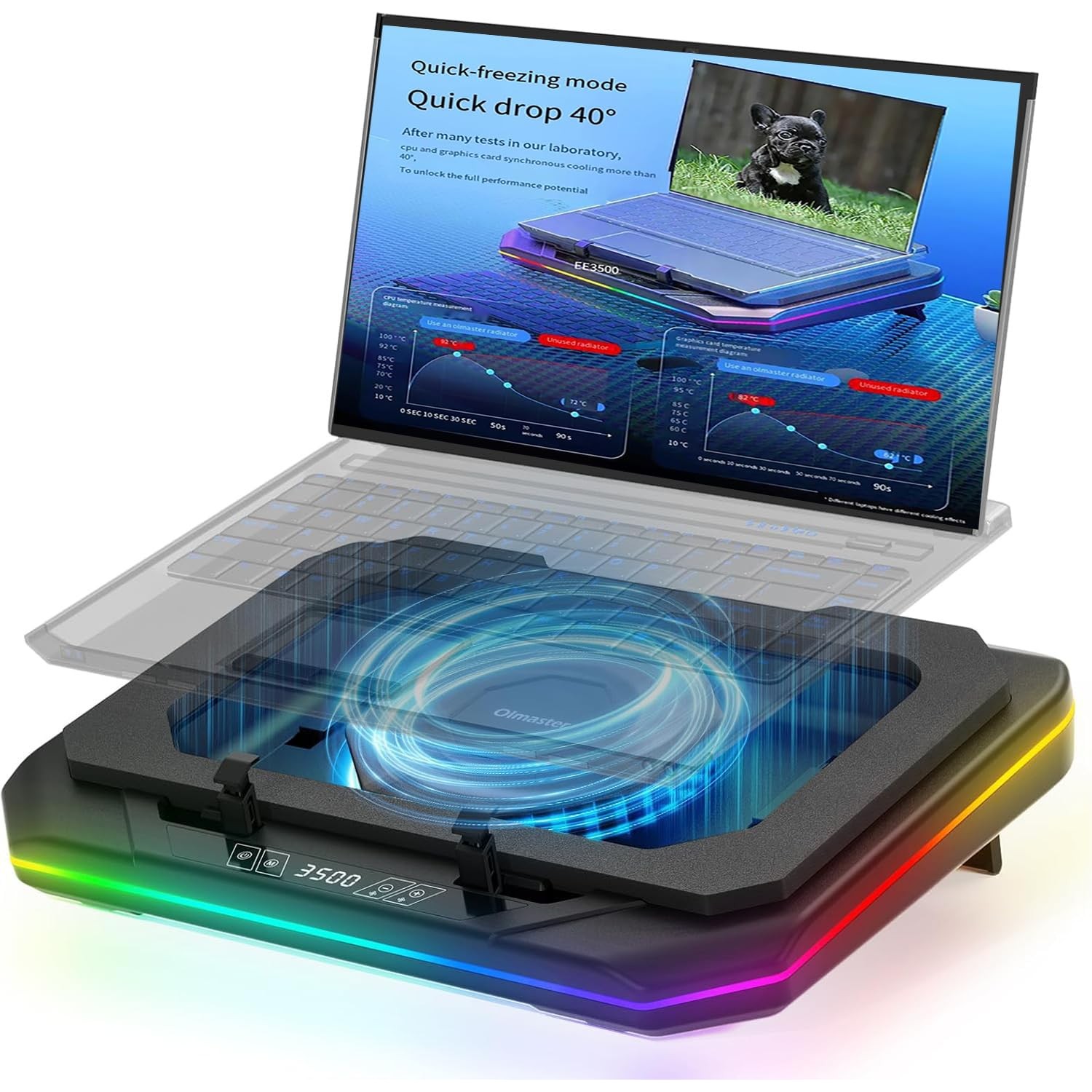 Cooling Pad for Dell Alienware m16 R1 Gaming Laptop, Cooler with ...