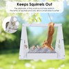 Squirrel Proof Bird Feeders for Outdoors Hanging with Clear Window