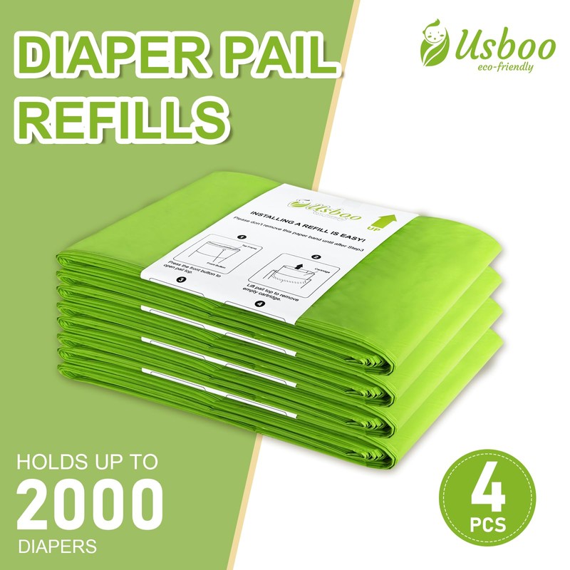 Refills Compatible with Dekor CLASSIC Diaper Pail Refills | 4